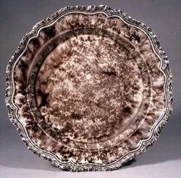 Staffordshire plate, c.1755